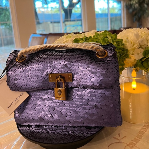Kurt Geiger Handbags - Kurt Geiger London ~ Sequin Mini Brixton Crossbody & Dust Bag - NWT MSRP $198
